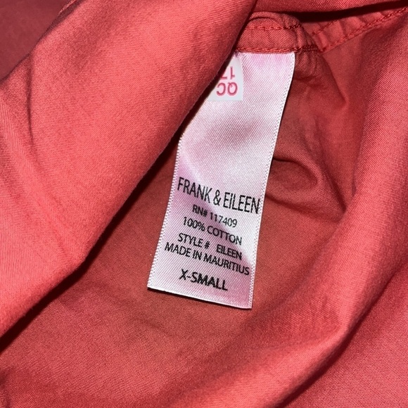 Frank & Eileen Eileen Relaxed Button-Up Featherweight Rust Sienna XS - Picture 8 of 8